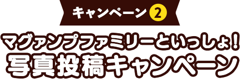 マグァンプファミリーといっしょ!写真投稿キャンペーン